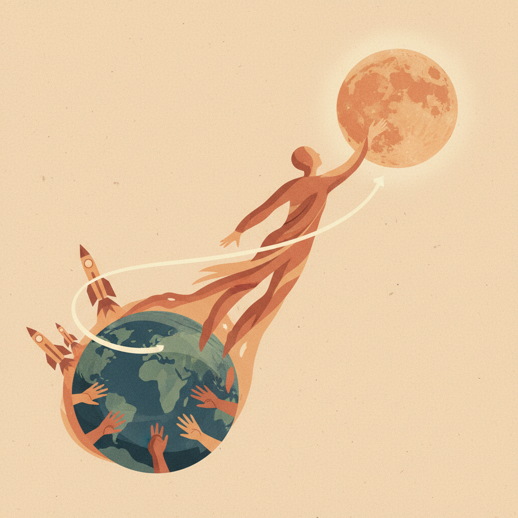 The Giant Leap: Humanity's Moon Landing